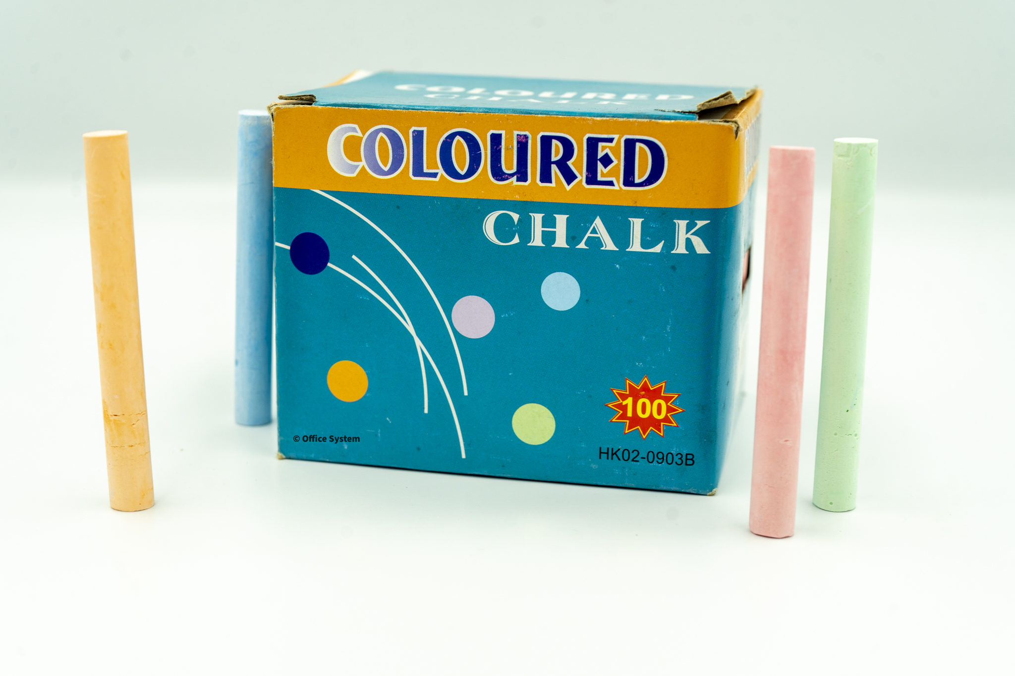Craie couleur boite de 100pcs – Image 3