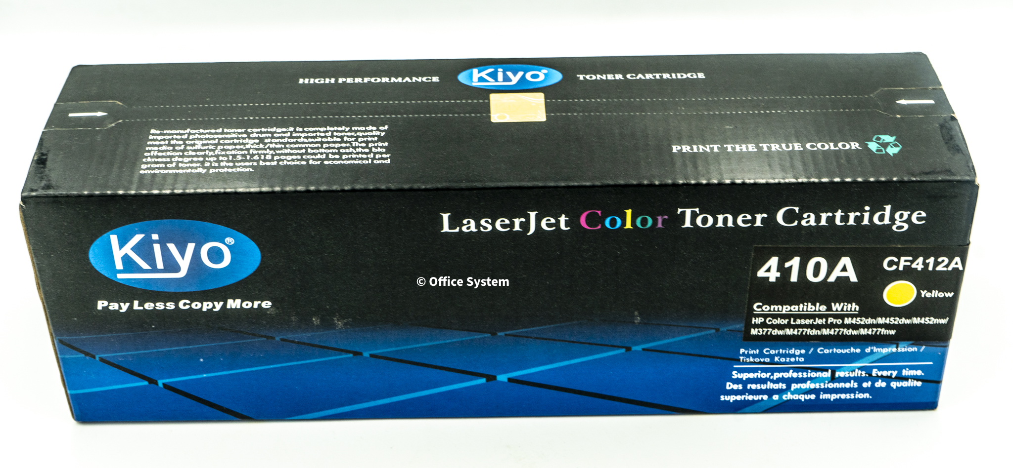 Cartouche laserjet Kiyo CF412A jaune 410A Pro M452dn/M452dw M452nw/M377dw/M477fdn/M477fdw/M477fnw – Image 4