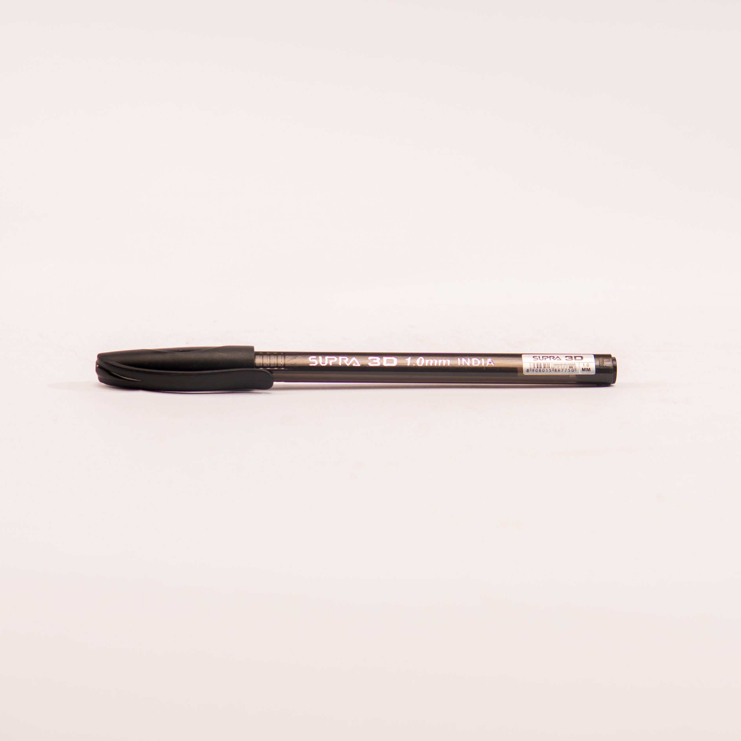 Stylo à bille Supra 3D 1.0 mm corps translucide noir boite de 50 pcs – Image 2