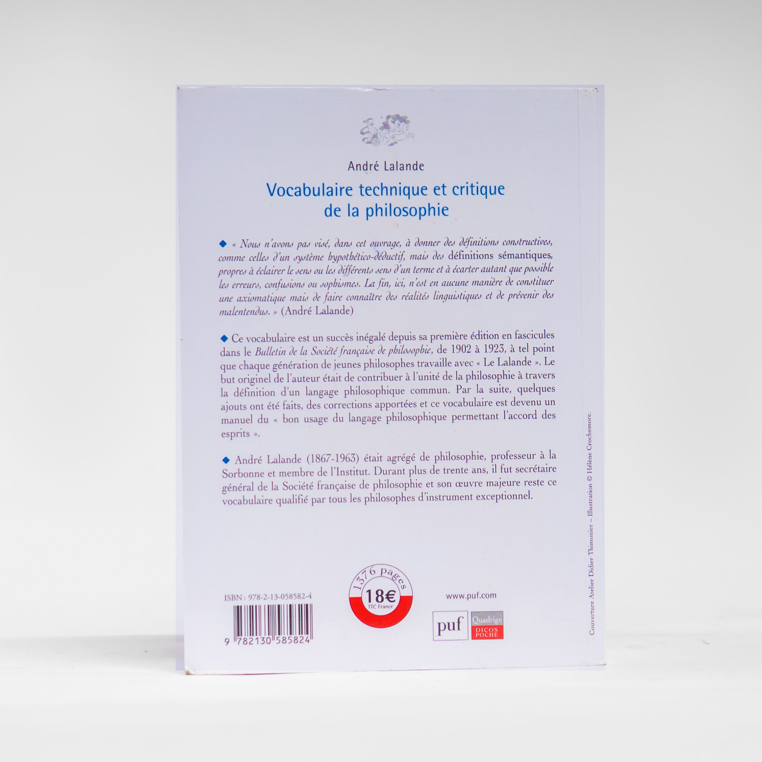Vocabulaire technique et critique de la philosophie André Lalande éd.PUF 1323 pages – Image 2