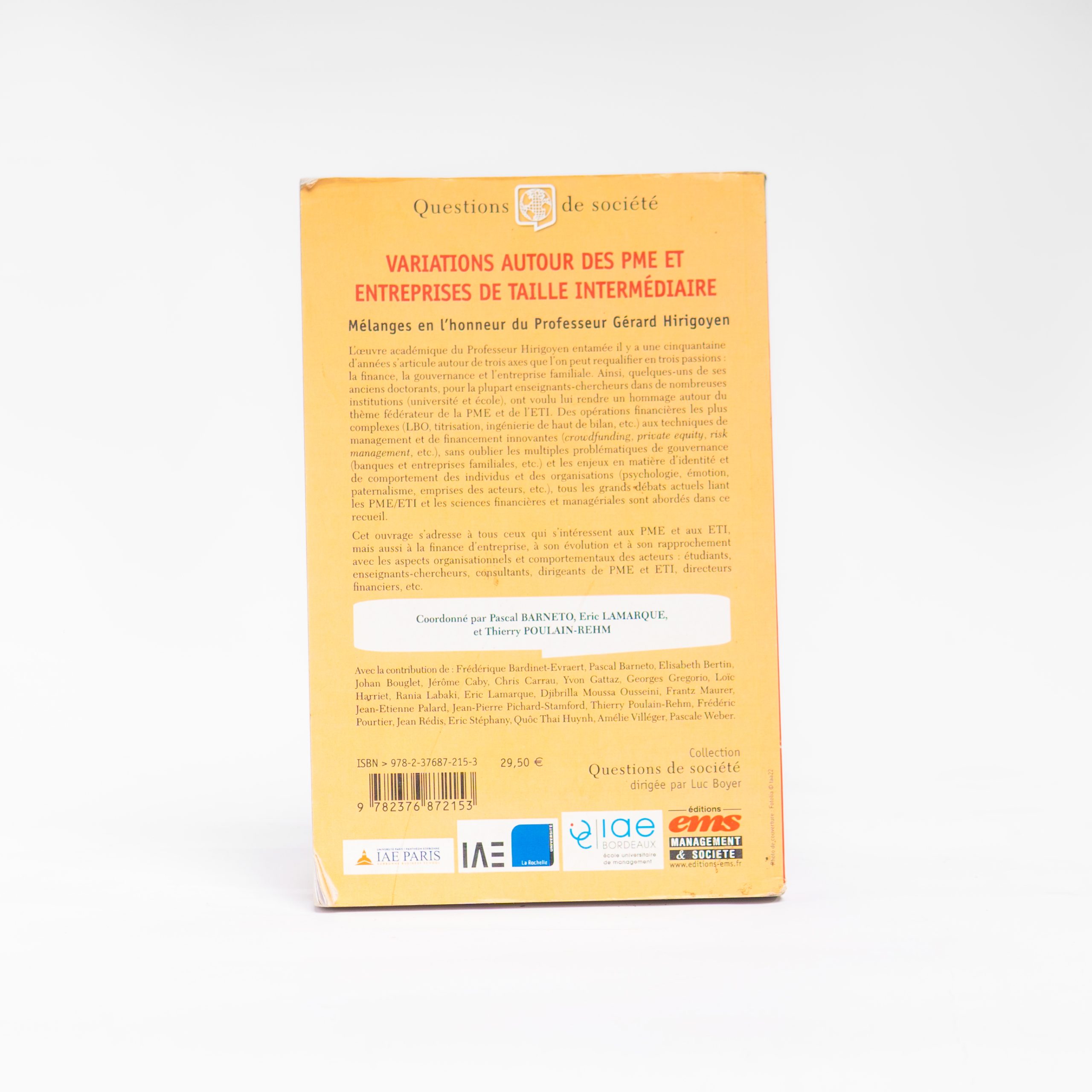 VARIATIONS AUTOUR DES PME ET ENTREPRISES DE TAILLE INTERMEDIAIRE Pascal Barneto éd.EMS Questions de société – Image 2