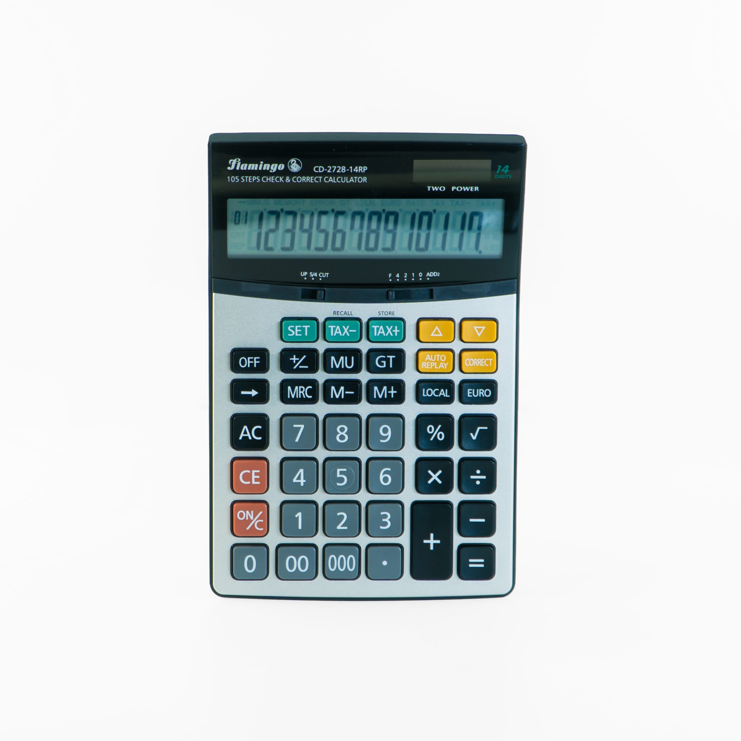 Calculatrice de table commerçante FLAMINGO CD-2728-14RP