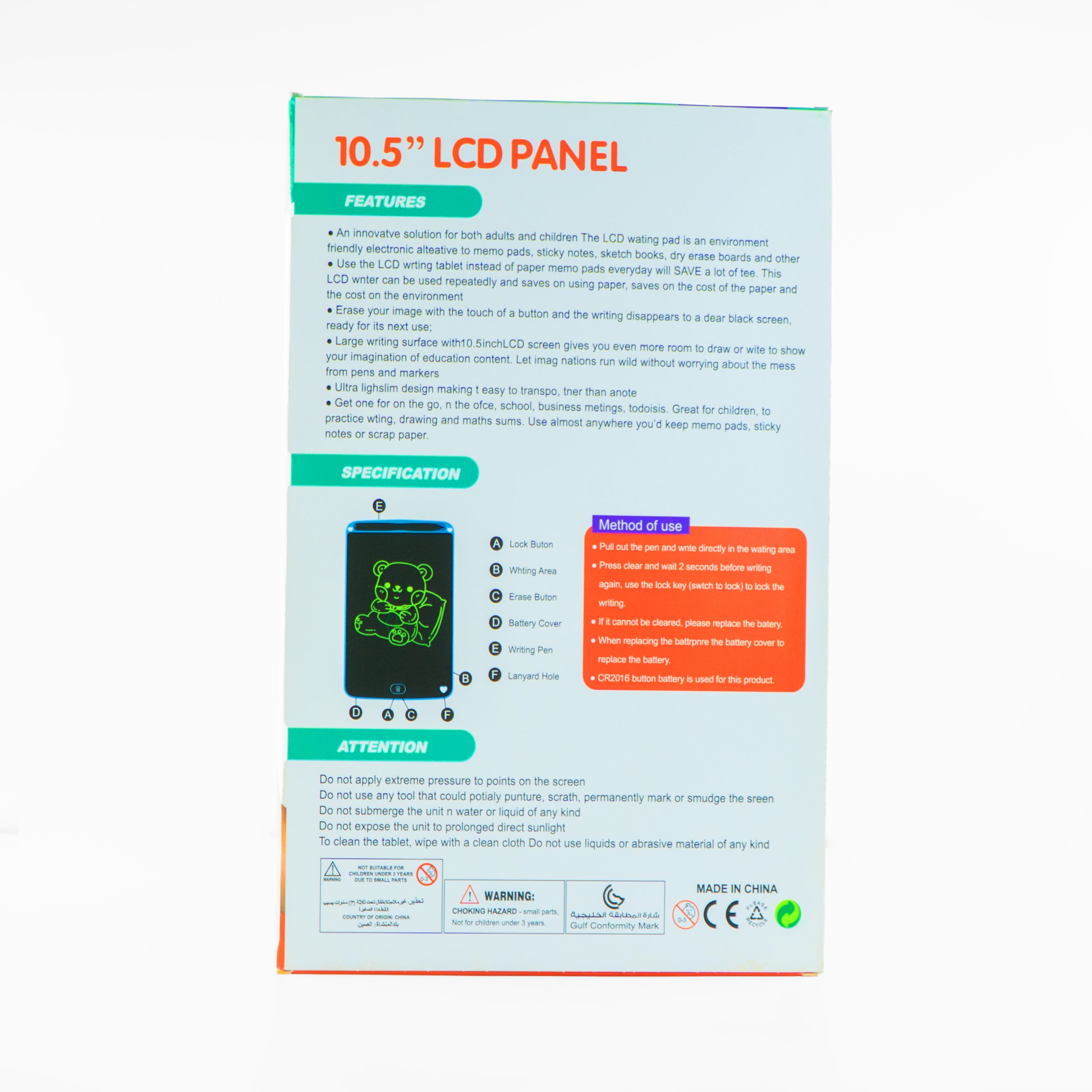 Ardoise magique LCD en 10,5 pouces – Image 4