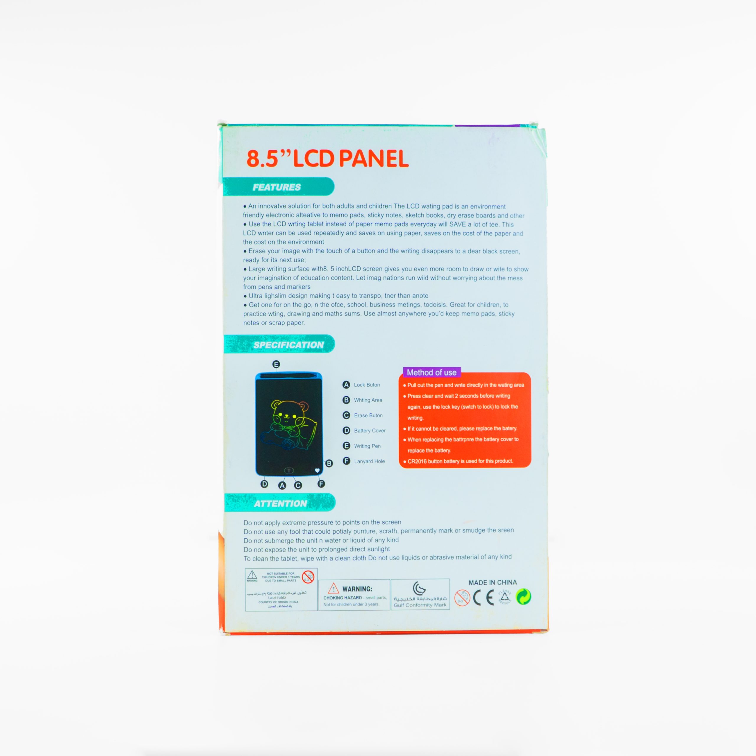 Ardoise magique LCD en 8,5 pouces – Image 4