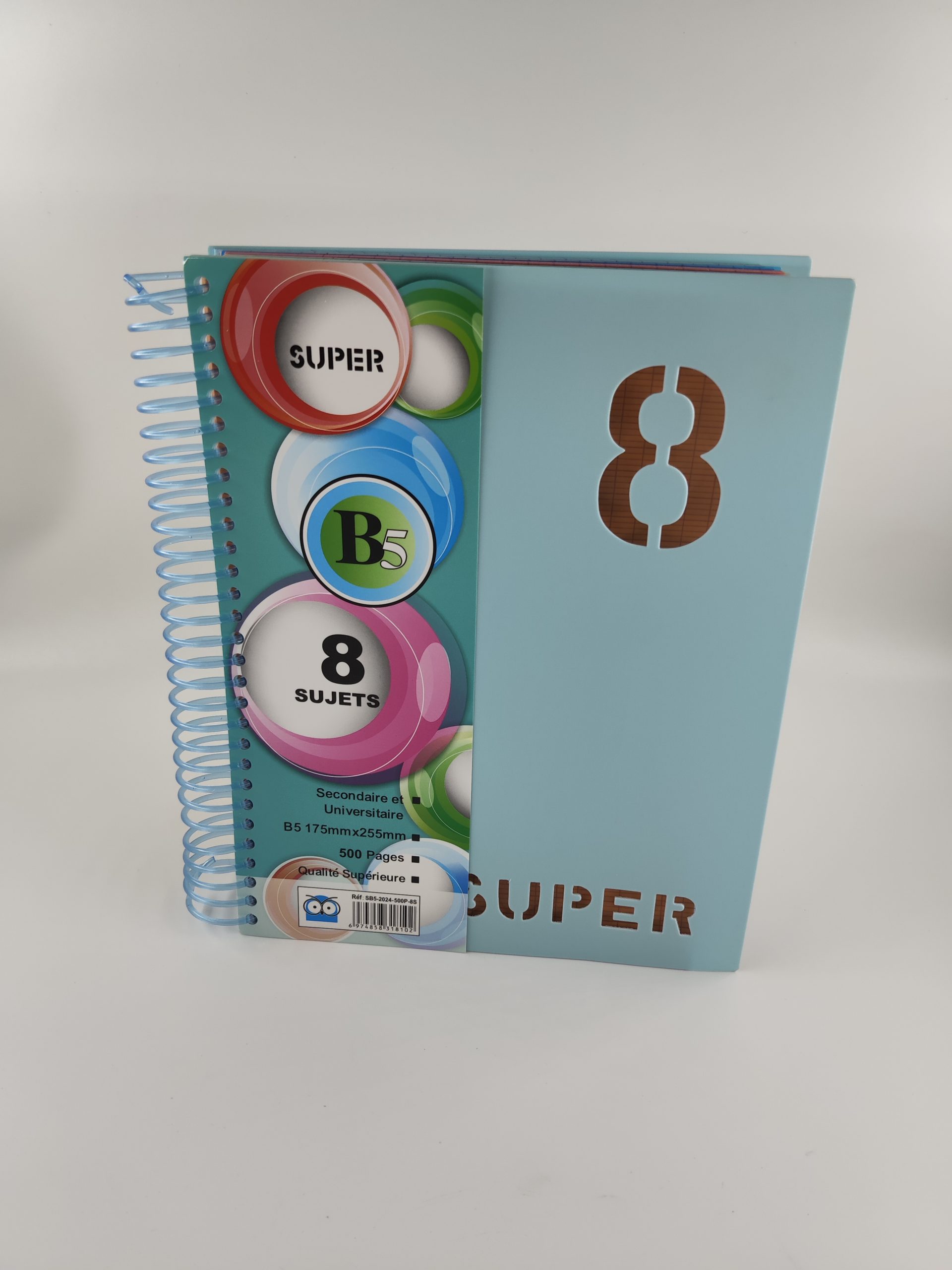 Cahier en spirale pp 500p B5 SUPER 8 sujets – Image 9