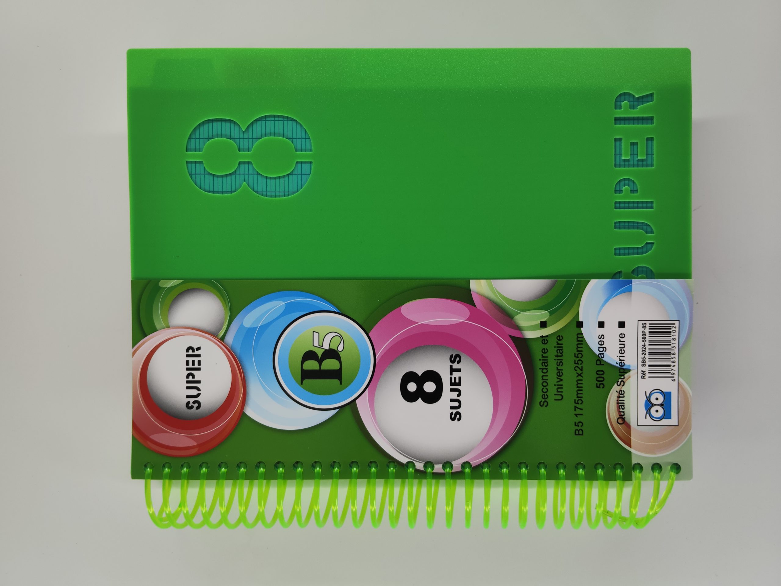 Cahier en spirale pp 500p B5 SUPER 8 sujets – Image 7