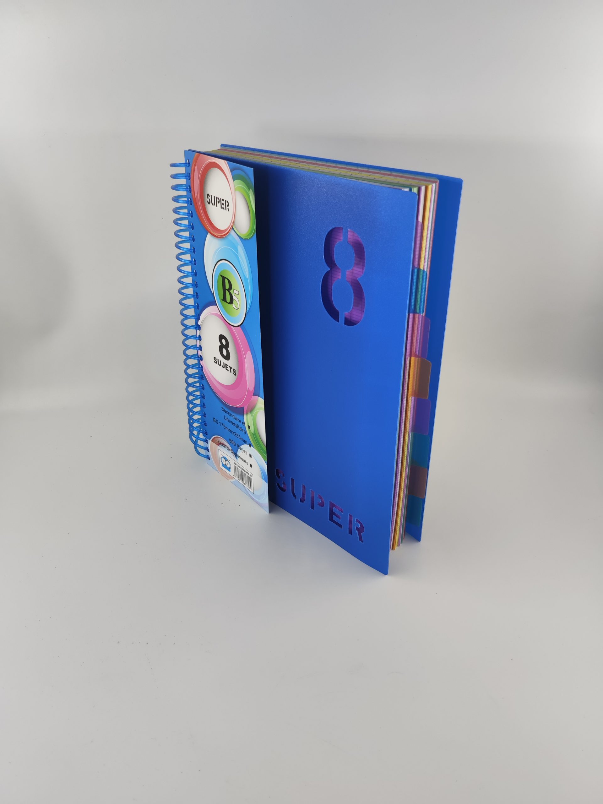 Cahier en spirale pp 600p B5 SUPER 8 sujets – Image 7