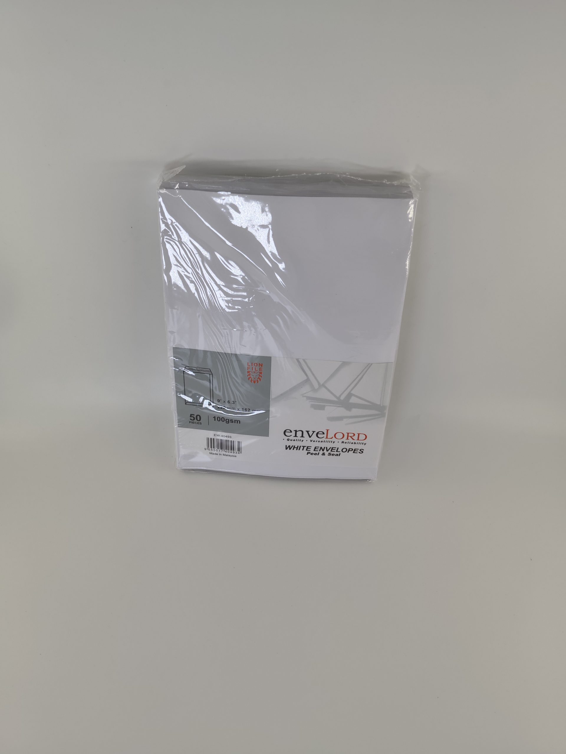 Pochette BLANCHE A5 ENVELORD 100gsm auto collant 50 pièces