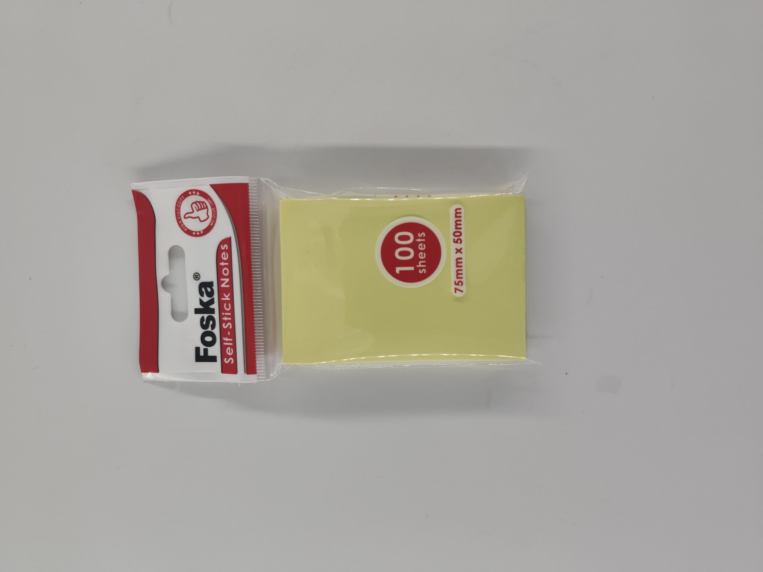 Papier auto collant Post it Jaune G3020 75x50mm 100 feuilles FOSKA – Image 2