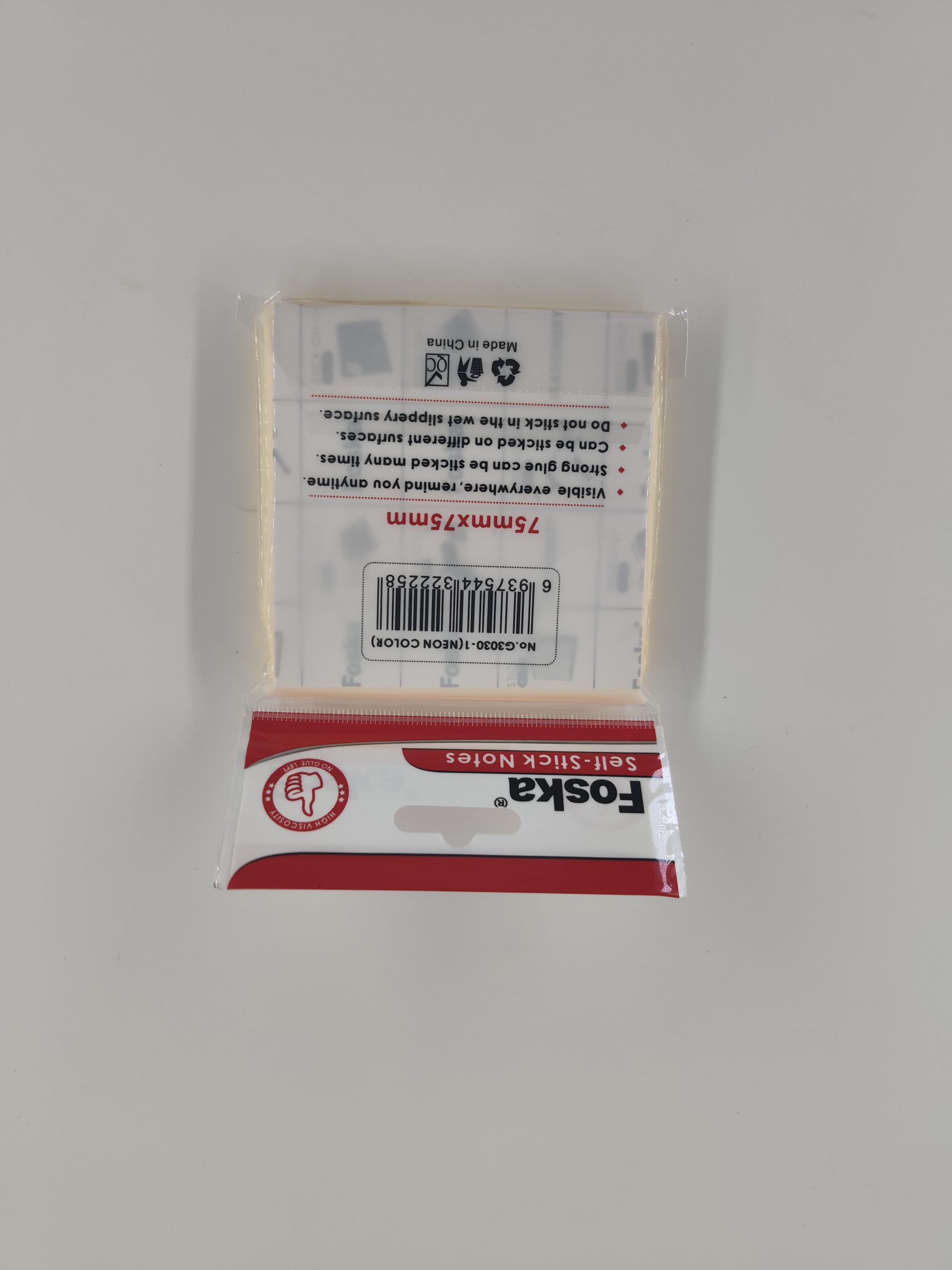 Papier auto collant Post it Jaune G3030-1 75x75mm 100 feuilles FOSKA – Image 10