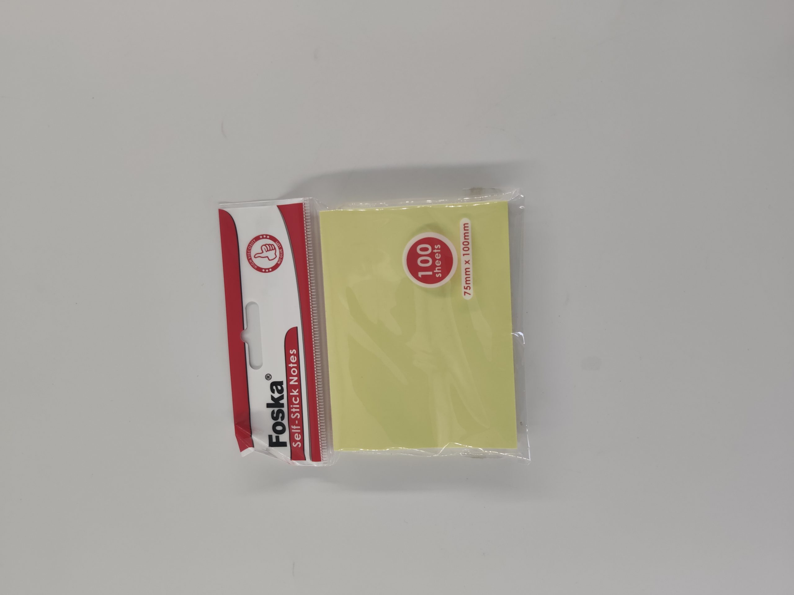 Papier auto collant Post it Jaune G3040 75x100mm 100 feuilles FOSKA – Image 2