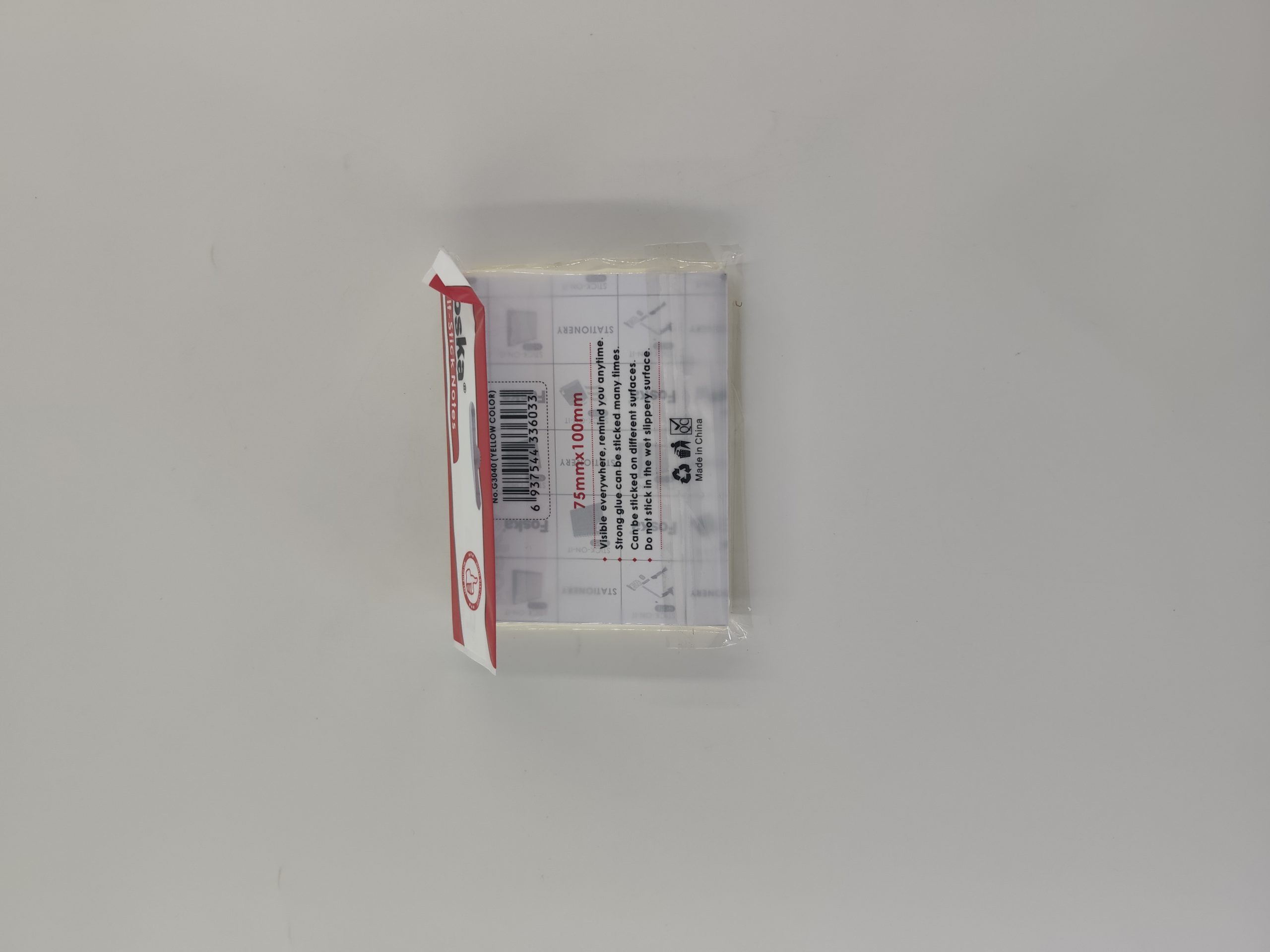 Papier auto collant Post it Jaune G3040 75x100mm 100 feuilles FOSKA – Image 4