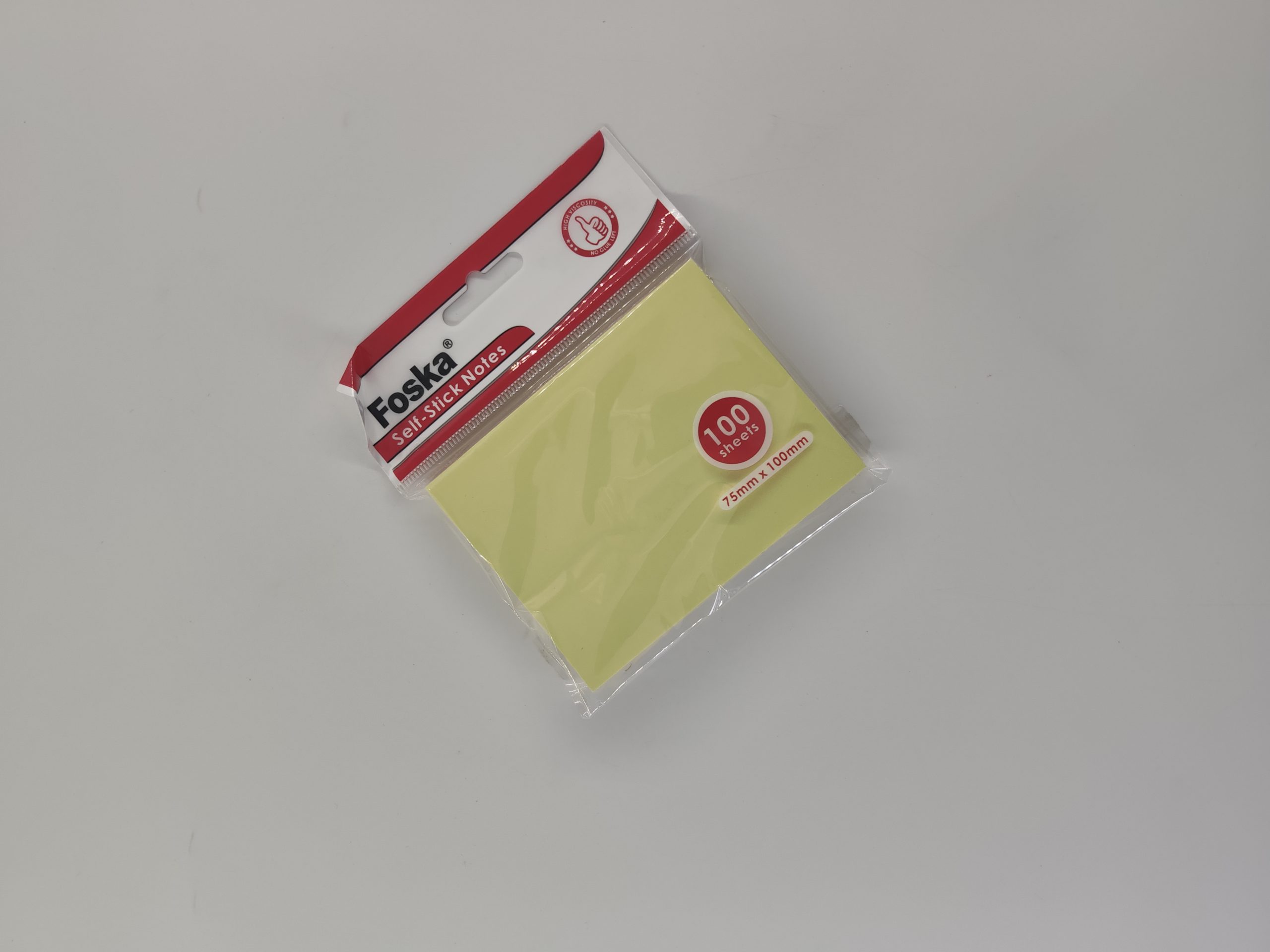 Papier auto collant Post it Jaune G3040 75x100mm 100 feuilles FOSKA