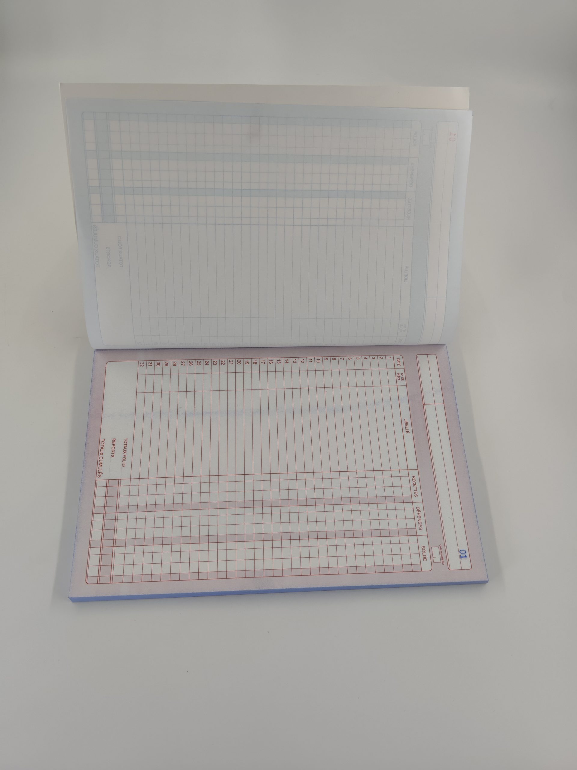 Carnet recette dépense A4 dupli autocopiant de 50 feuilles – Image 5