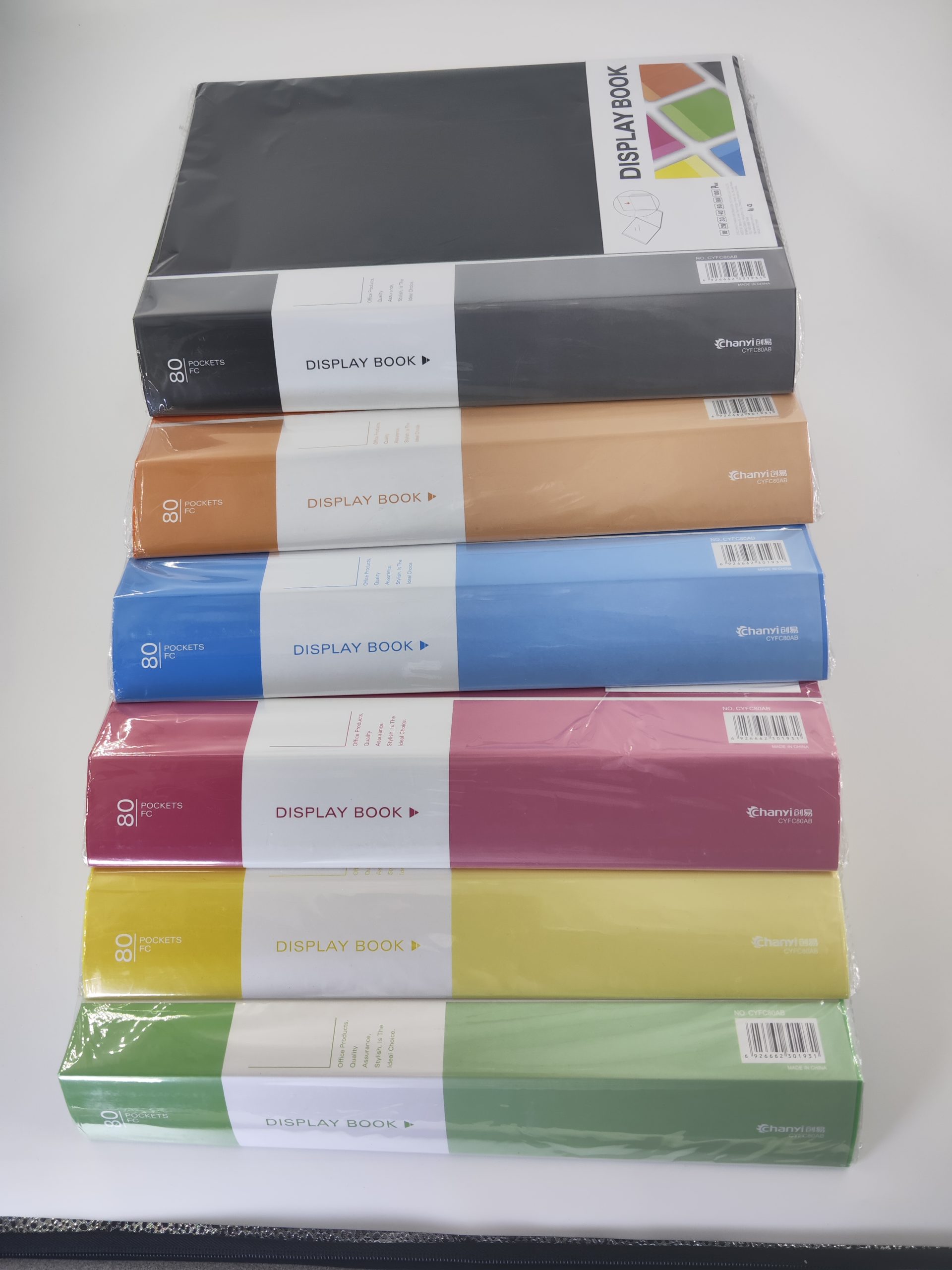 Lutin porte document 80 pochettes FC 160 vues Chanyi CYFC80AB – Image 3