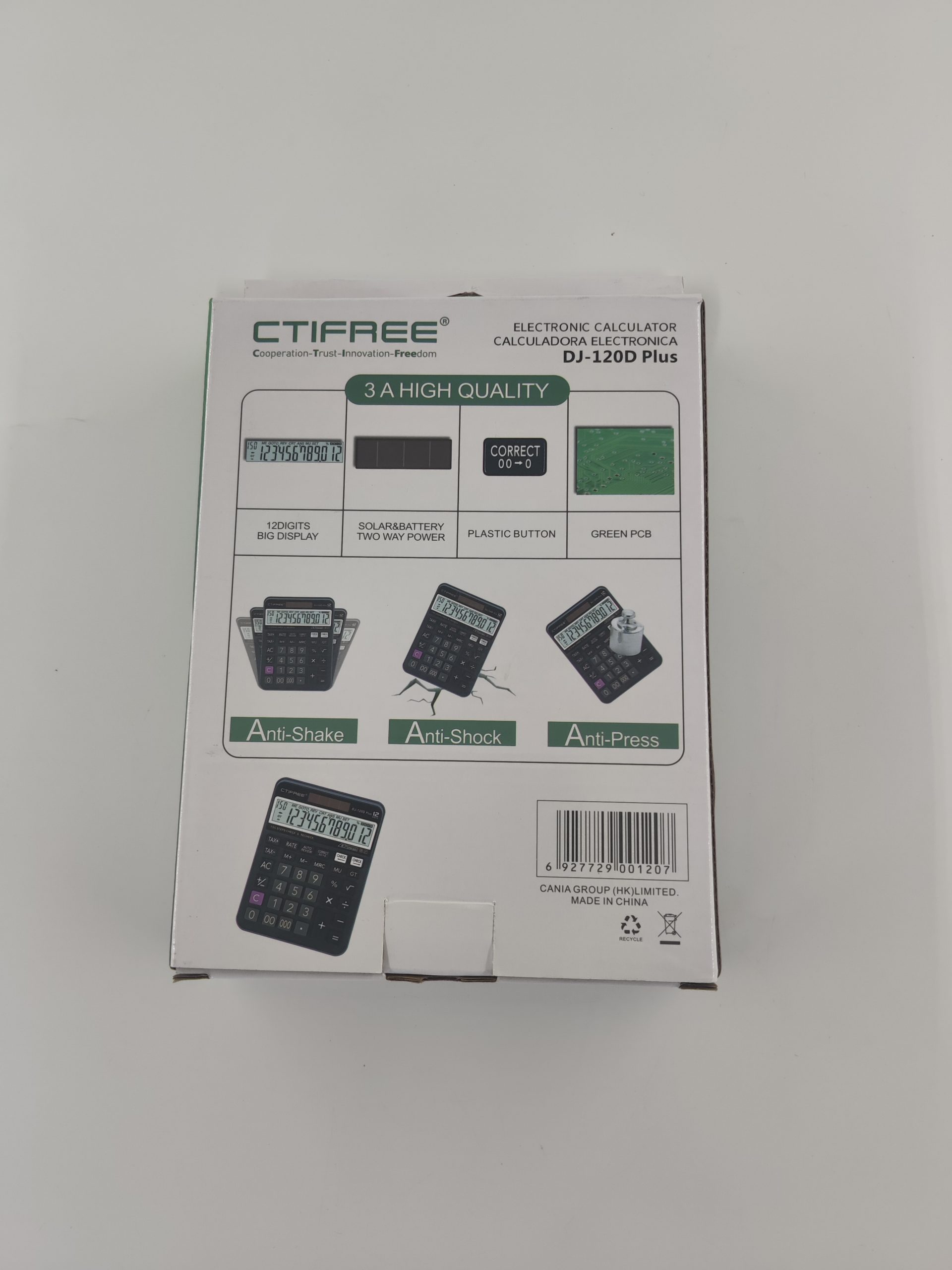 Calculatrice de table CTIFREE DJ 120D Plus 12 chiffres – Image 5