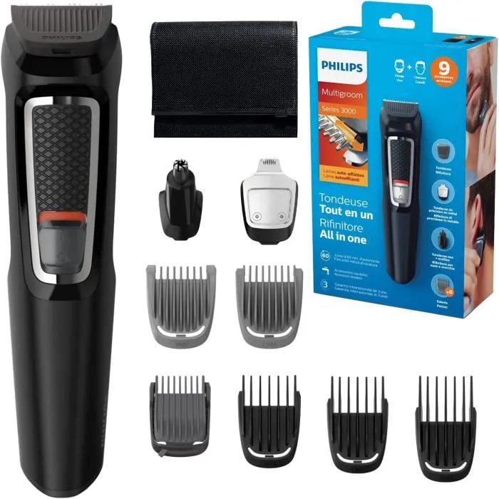 Tondeuse à Cheveux/Rasoir Philips Noir sans fil rechargeable – Image 3